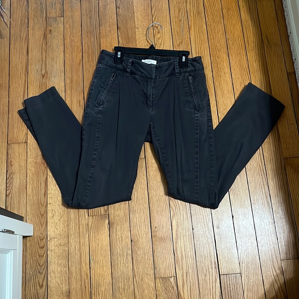 Dark grey velvet trousers